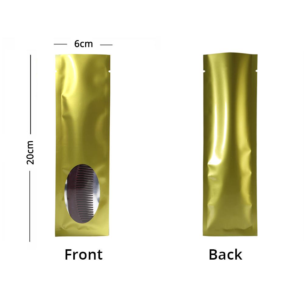 Gold Aluminum Mylar Foil Packaging Heat Seal Bags Food Vacuum Bag