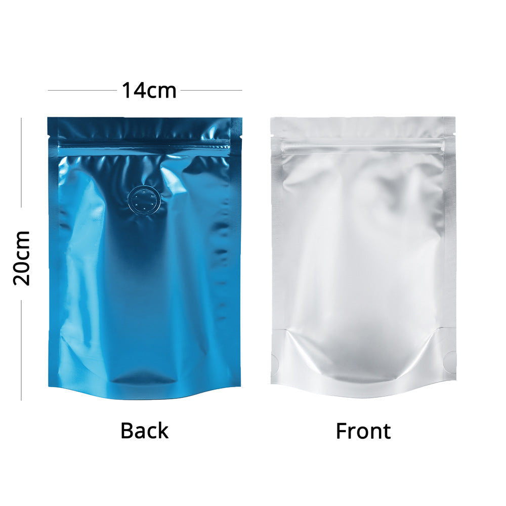 Custom 14x20cm Matte Frosted Front Zip Lock Bag With Valve Foil Mylar Sealed Stand Up Storage organizer Bag