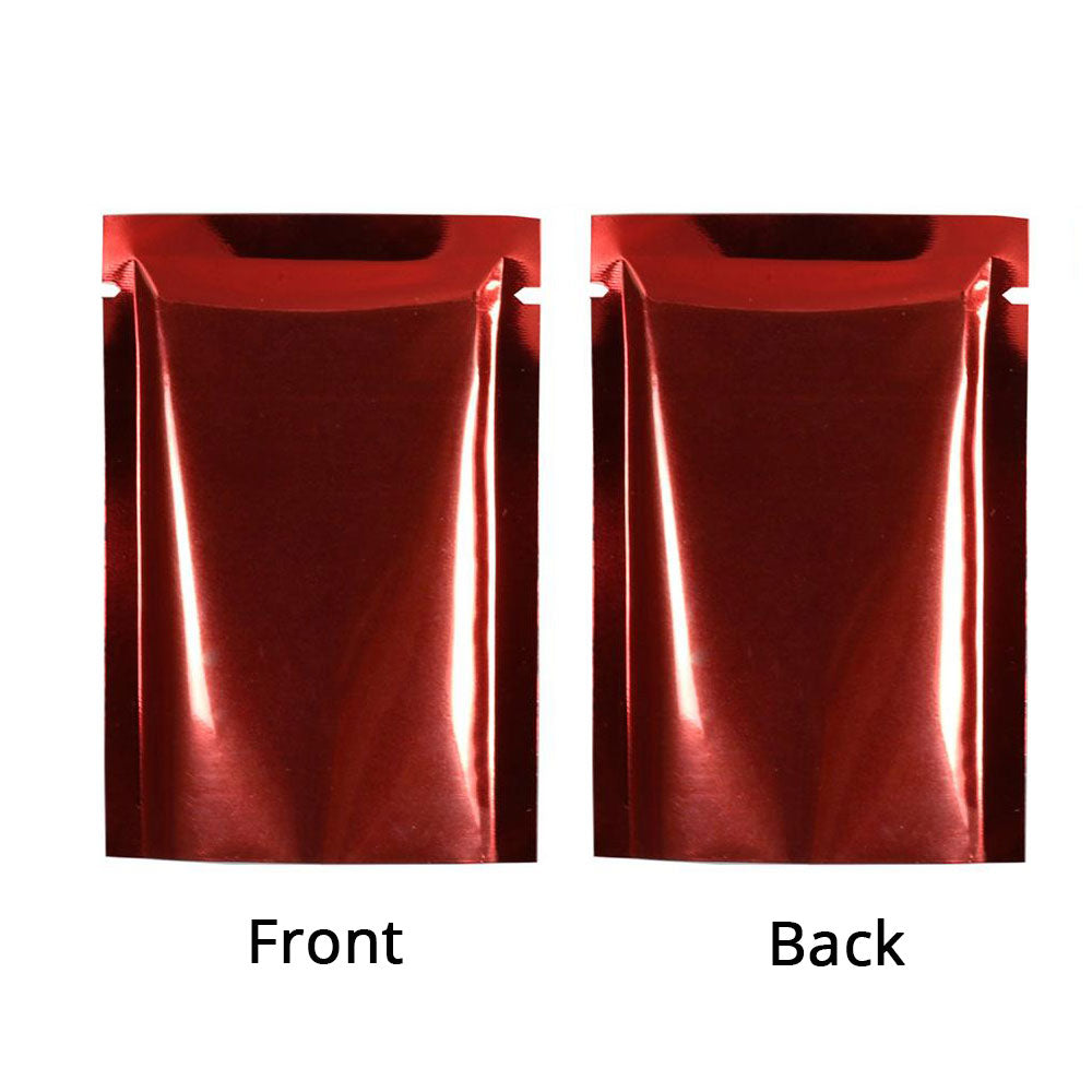 Multi Sizes Eco-friendly Heat Seal Open Top Foil Mylar Vacuum Packing Pouch Glossy Flat Vacuum Bag