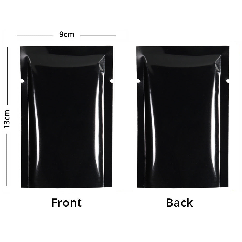 Multi Sizes Eco-friendly Heat Seal Open Top Foil Mylar Vacuum Packing Pouch Glossy Flat Vacuum Bag