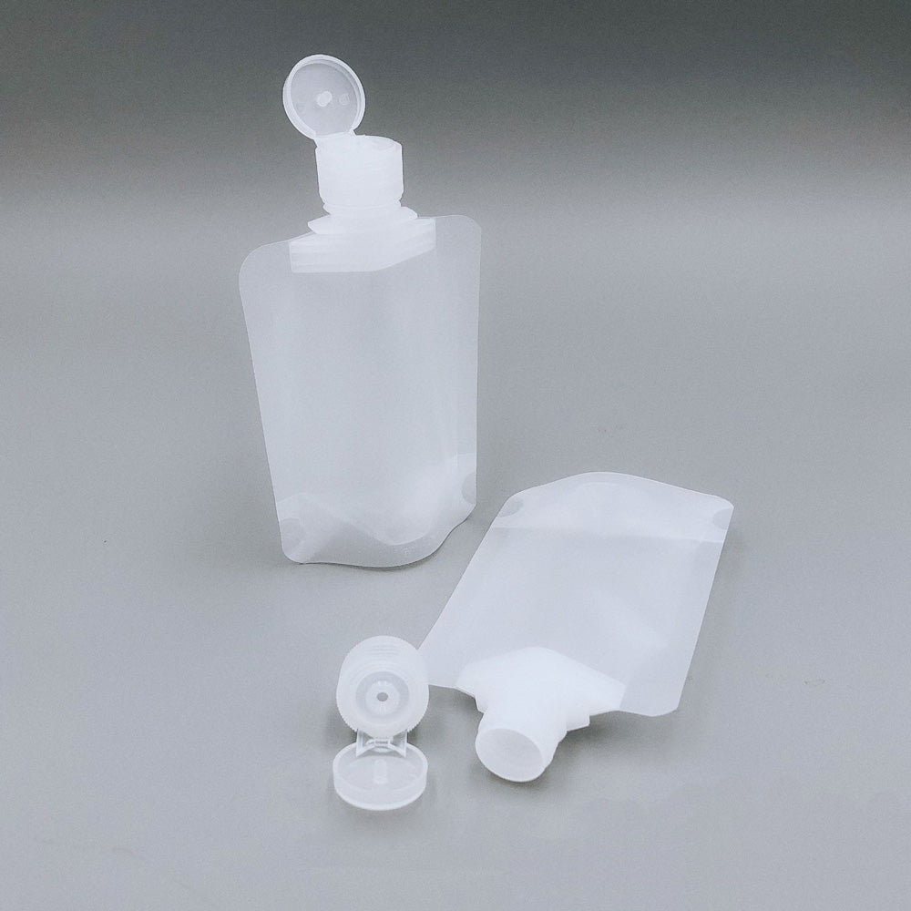 High Quality Flip Spout Pouch Matte Stand Up Frosted White Liquid Drink Milk Storage Plastic Packaging Bag