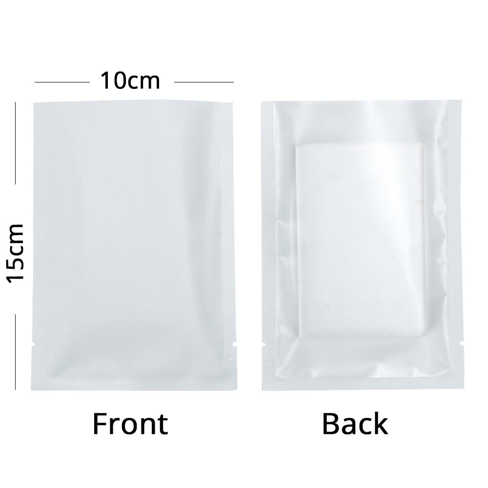 Eco Recyclable Plastic Packaging Bags Matte Clear Open Top Vacuum Heat Sealable Storage Pouches