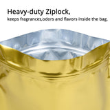 21x17cm Glossy Variouscolor Stand Up Packaging Bag Metallic Foil Mylar Eco Reusable Zip Lock With Valve Storage Pouch