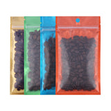 Multi-Size Reclosable Clear Mylar Zip Lock Package Bag Food Coffee Bean Storage Pouch W/Hand Hole