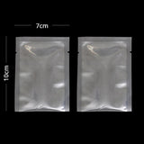 Variety of Size Clear Heat Seal Vacuum Food Glossy Flat Packaging Bag Open Top Storage Bags W/Tear Notch