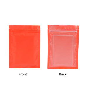 Eco Smell Proof Food Packaging Bags Zip Lock Storage Bags Matte Foil Mylar Plastic Pouches With Tear Notch