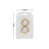 Multi-Size Eco PP Zip Lock Plastic Bag Front Clear Mylar Flat Tear Notch Pouch USB Cable Storage Bag With Hang Hole