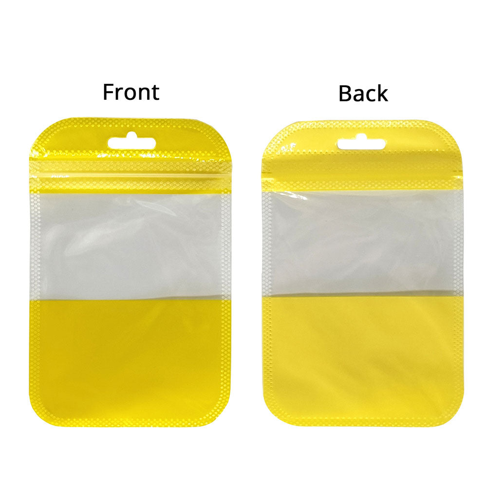 Multi-Size Clear PP Plastic Bag Stationery Zip Lock Bag Flat Accessories Watch Storage Pouch With Butterfly Hole