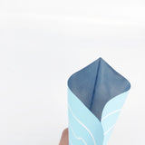Vacuum Seal Metallic Foil Mylar PP White Bags Matte Open Top Tear Notch Storage Pouch With Printing
