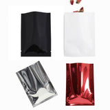 Multi Sizes Eco-friendly Heat Seal Open Top Foil Mylar Vacuum Packing Pouch Glossy Flat Vacuum Bag