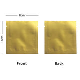 8x8cm Reusable Heat Sealing Smell Proof Tear Notch Pouch Various Colors Aluminum Foil Mylar Storage Bag