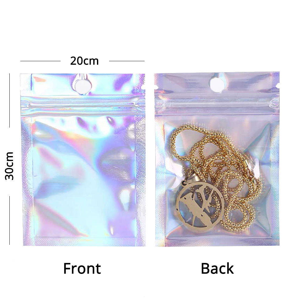 3 Sizes 100pcs Reusable Zip Lock Clear Plastic Sealing Packaging Bags For  Candy Nut Food Storage