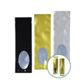 6x20cm Eco Vacuum Heat Seal Open Top Packaging Bags Aluminum Foil Mylar Pouches W/Clear Oval Window