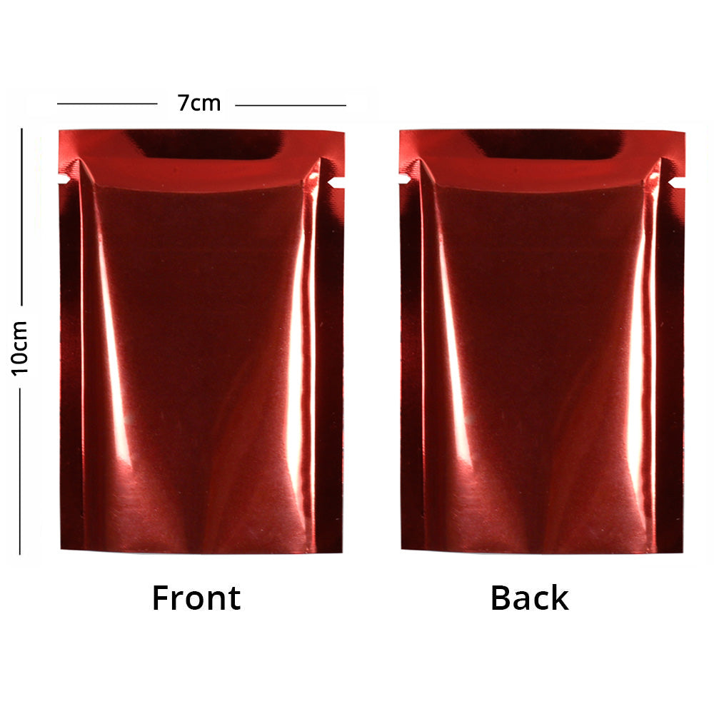 Multi Sizes Eco-friendly Heat Seal Open Top Foil Mylar Vacuum Packing Pouch Glossy Flat Vacuum Bag