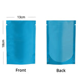 Vacuum Heat Seal Pouches Stand Up Smell Proof Matte Open Top Plastic Packaging Bags w/Clear Window & Tear Notch