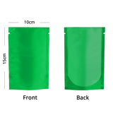 Vacuum Heat Seal Pouches Stand Up Smell Proof Matte Open Top Plastic Packaging Bags w/Clear Window & Tear Notch