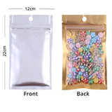 Multi-Size Reclosable Clear Mylar Zip Lock Package Bag Food Coffee Bean Storage Pouch W/Hand Hole