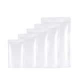 Custom Printed:Matte Kraft White Durability Metallic Mylar Zipper Bag Smell Proof Multi-function Stand Up Sealed Storage Pouch