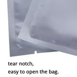 Smell Proof Heat Sealing Pouches Eco-friendly Recyclable Metallic Mylar Food Packaging Vacuum Open Top Bags