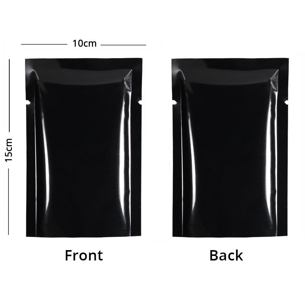 Multi Sizes Eco-friendly Heat Seal Open Top Foil Mylar Vacuum Packing Pouch Glossy Flat Vacuum Bag