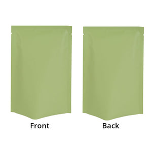 Vacuum Heat Sealable Smell Proof Packaging Bags Green Blue Open Top Tear Notch Pouches Foil Mylar Bags For Powder