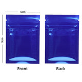Small Glossy Colors Flat Gift Zip Lock Packing Bag Heat Sealing Foil Mylar Food Pouch