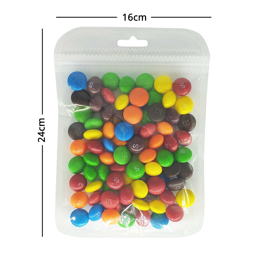 Multi-Size Eco PP Zip Lock Plastic Bag Front Clear Mylar Flat Tear Notch Pouch USB Cable Storage Bag With Hang Hole