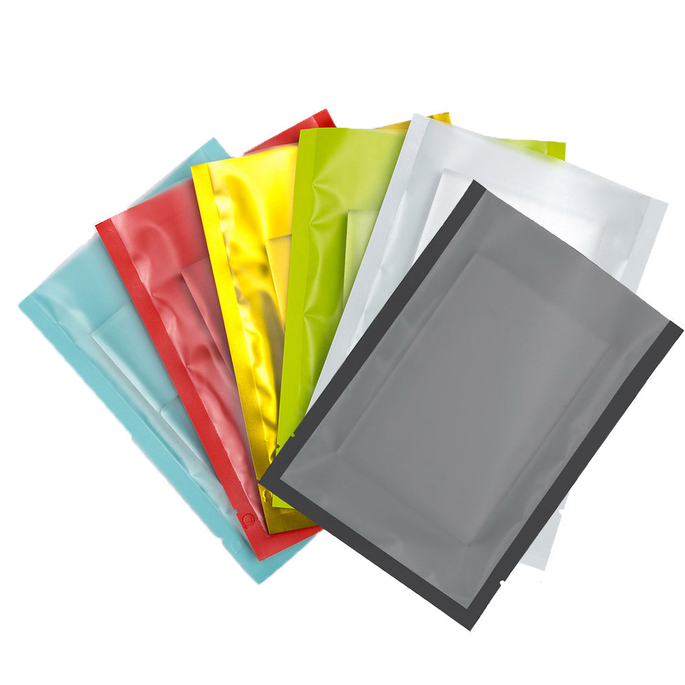 Eco Recyclable Plastic Packaging Bags Matte Clear Open Top Vacuum Heat Sealable Storage Pouches