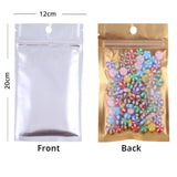 Multi-Size Reclosable Clear Mylar Zip Lock Package Bag Food Coffee Bean Storage Pouch W/Hand Hole