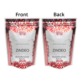 Custom Printed:High Quality Matte Frosted Clear W/Red Print Zip Lock Bag Plastic Mylar Stand Up Food Storage Organizer Pouch
