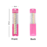 Multi-Size Clear PP Plastic Bag Stationery Zip Lock Bag Flat Accessories Watch Storage Pouch With Butterfly Hole