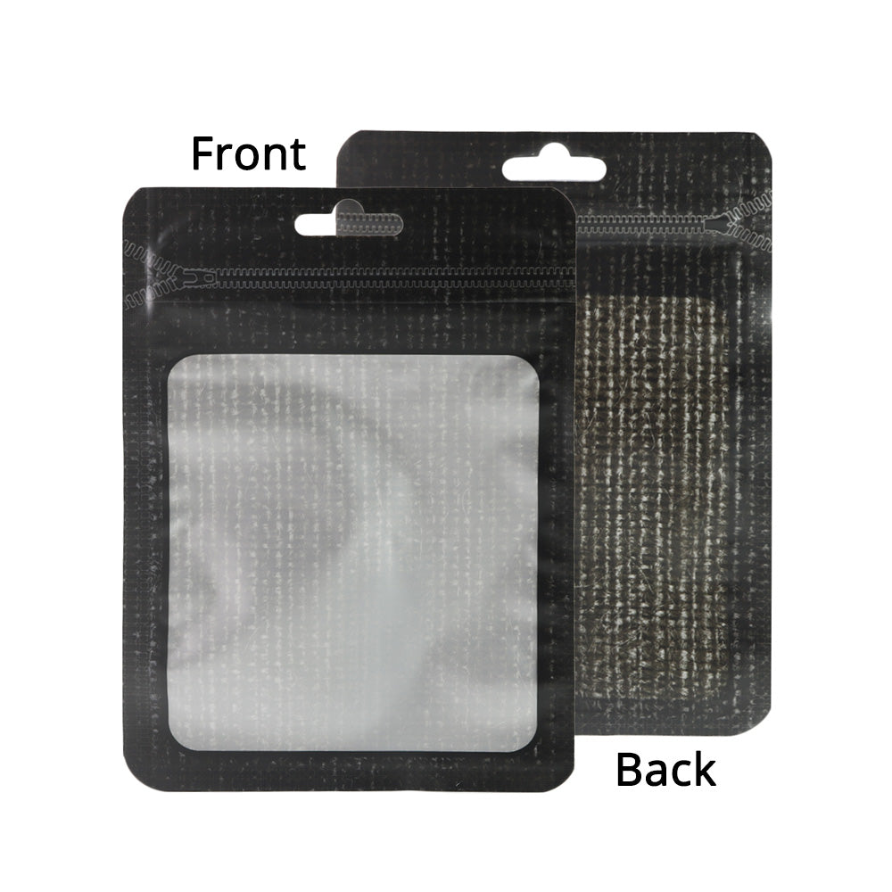Multi-Color 10x15cm Waterproof Storage Pouch Mylar Recyclable Zip Lock Bag with Clear Window & Euro Slot