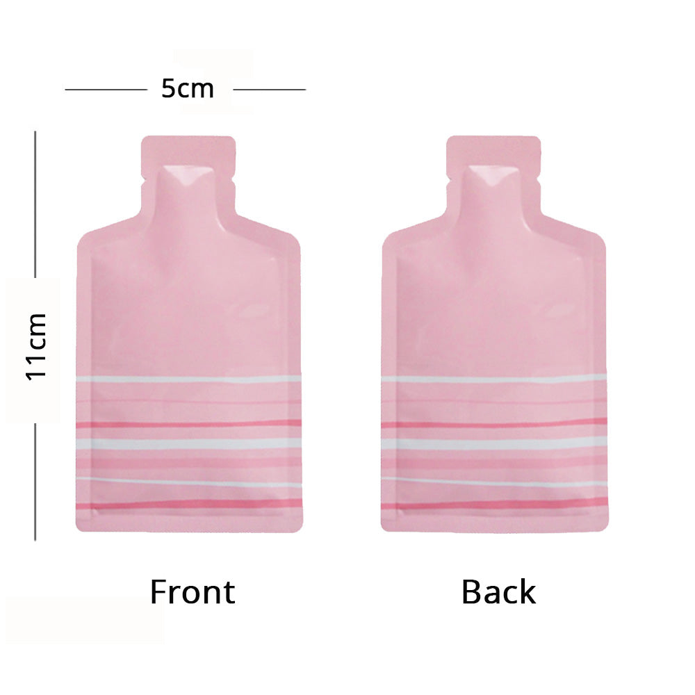Custom Printed: Premium Portable Cute Bottle Shape Open Top Aluminum Mylar Food Smell Proof Package Bag