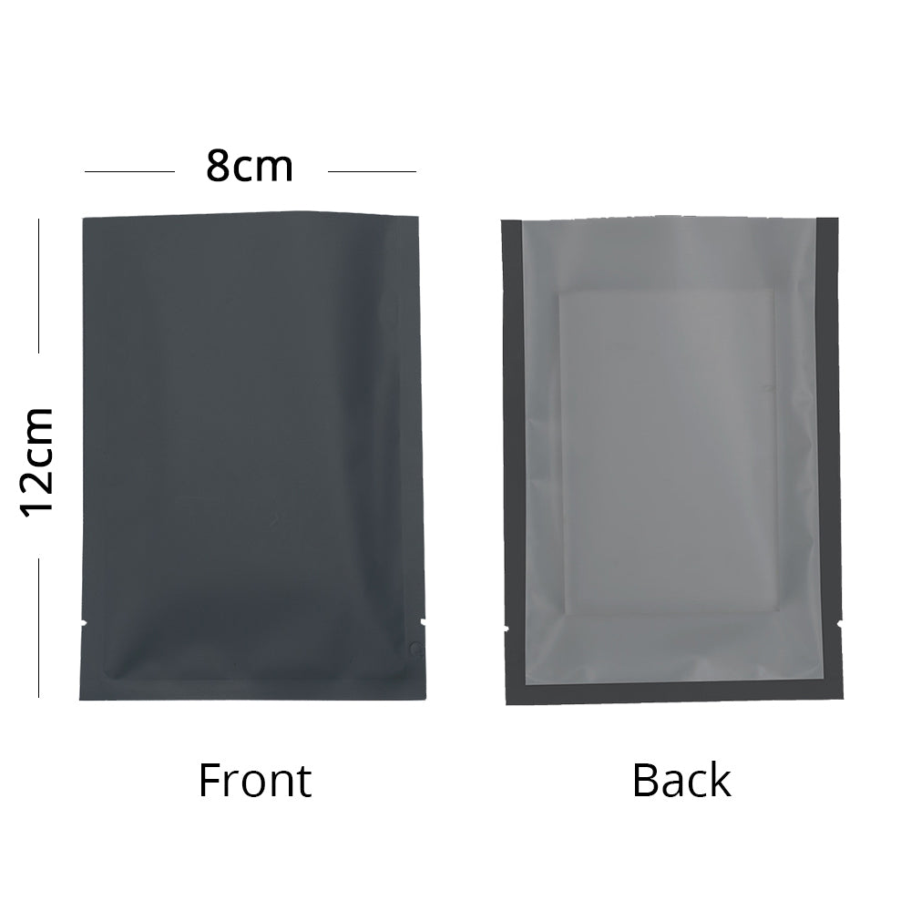 Eco Recyclable Plastic Packaging Bags Matte Clear Open Top Vacuum Heat Sealable Storage Pouches