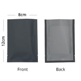 Eco Recyclable Plastic Packaging Bags Matte Clear Open Top Vacuum Heat Sealable Storage Pouches