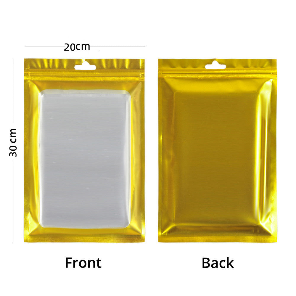 Large Sizes PP Plastic Bag Zip Lock Phone Accessories Bag With Butterfly Hole Clear Front Mylar Storage Pouch