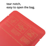 10x12cm Various Colors Heat Seal Aluminium Mylar Coffee Powder Package Storage Bag Open Top Tear Notch Pouch With Coffee Cup Design