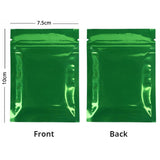 Small Glossy Colors Flat Gift Zip Lock Packing Bag Heat Sealing Foil Mylar Food Pouch