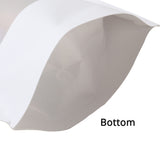 Custom Printed:Heat Seal Kraft Paper Zip Lock Bag Custom Matte Stand Up Eco Recyclable White Storage Zipper Bag With Window