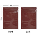 Small Glossy Colors Flat Gift Zip Lock Packing Bag Heat Sealing Foil Mylar Food Pouch
