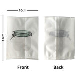 Plastic Bags Jar Printing Vacuum Seal Heat Seal Package Bags Flat Tear Notch Matte PP Mylar Storage Pouches w/Window