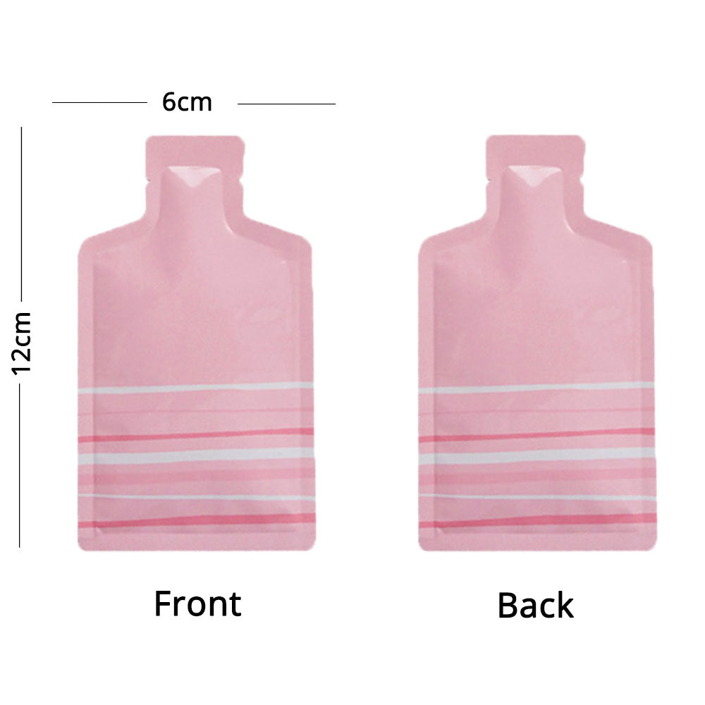 Custom Printed: Premium Portable Cute Bottle Shape Open Top Aluminum Mylar Food Smell Proof Package Bag