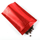 Custom 14x20cm Matte Frosted Front Zip Lock Bag With Valve Foil Mylar Sealed Stand Up Storage organizer Bag