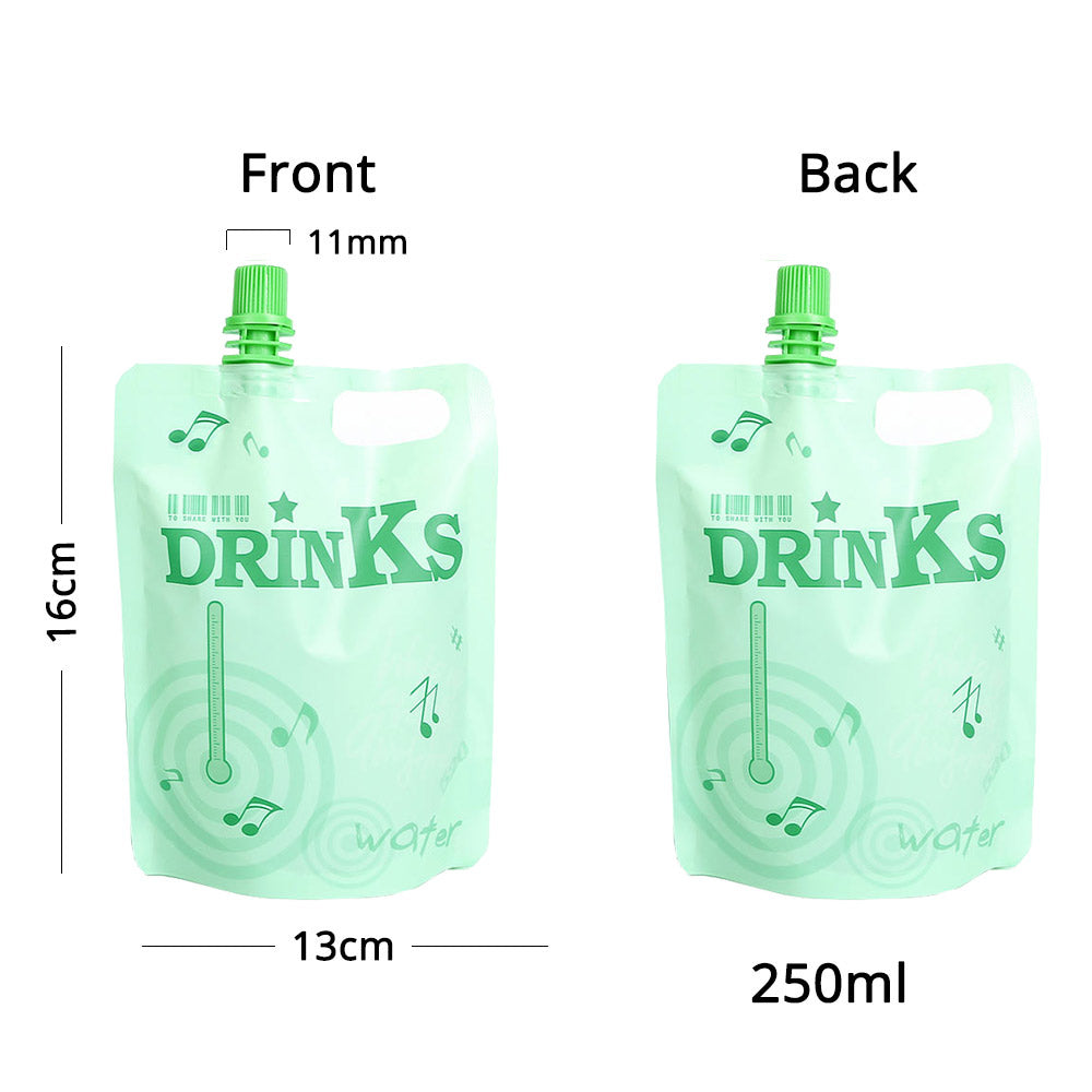 50Pcs/Pack Matte Variouscolor Spout Pouch Sauce Jelly Drink Water Storage Packaging Plastic Mylar Stand Up Bag