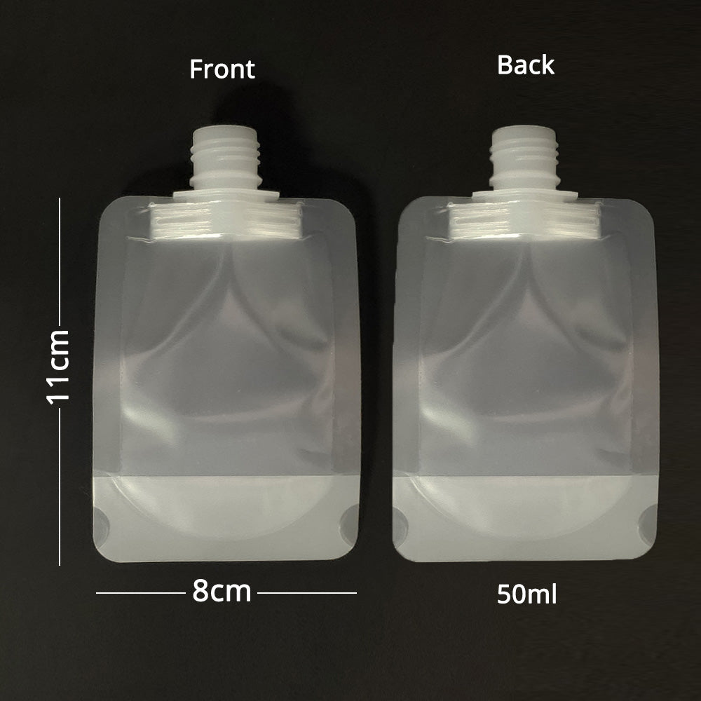 High Quality Flip Spout Pouch Matte Stand Up Frosted White Liquid Drink Milk Storage Plastic Packaging Bag