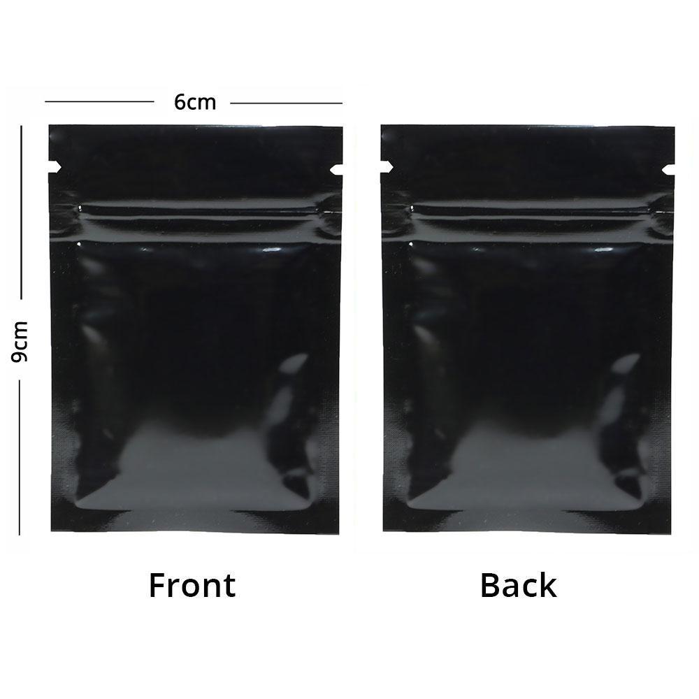 Small Glossy Colors Flat Gift Zip Lock Packing Bag Heat Sealing Foil Mylar Food Pouch