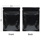 Small Glossy Colors Flat Gift Zip Lock Packing Bag Heat Sealing Foil Mylar Food Pouch