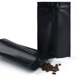 15x23cm Custom Matte Valve Ziplock Doypack Frosted Metallic Foil Plastic Storage Packaging Stand Up Recyclable Eco Bag With Tear Notch
