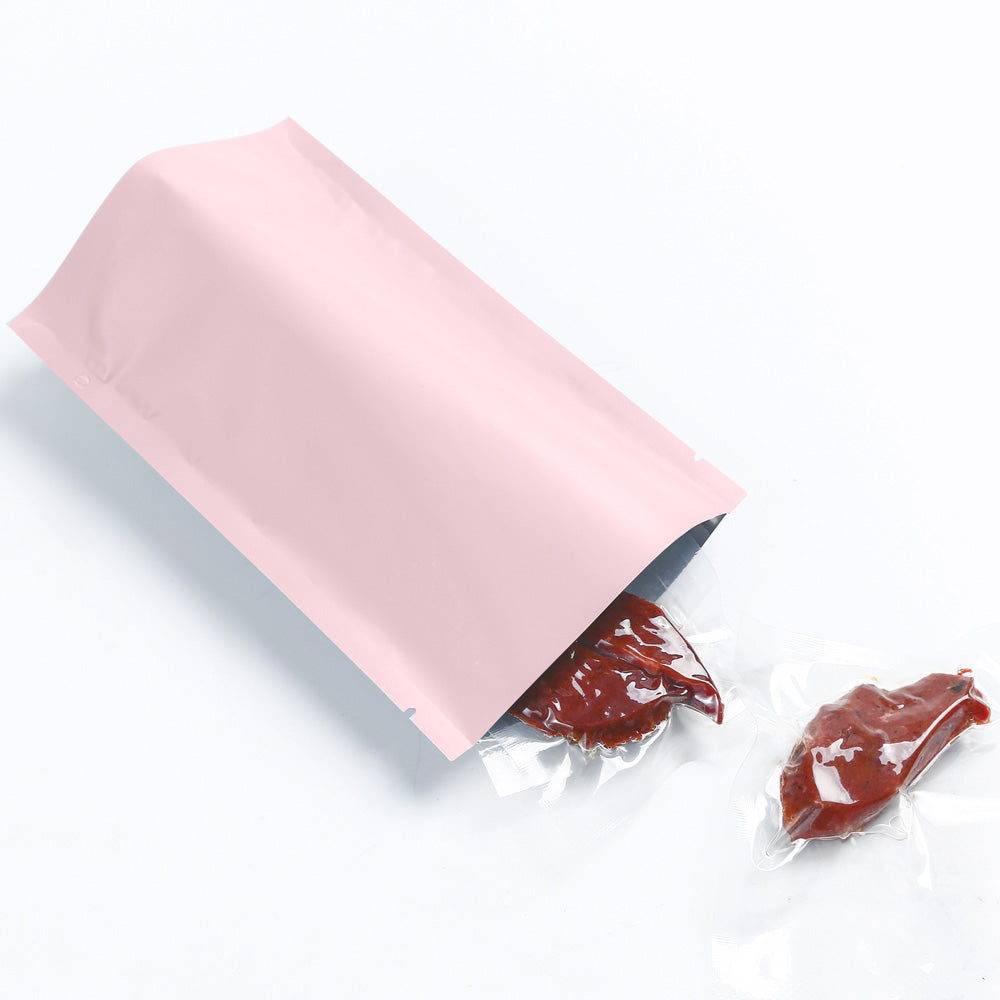 Premium Heat Seal Smell Proof Food Packaging Bags Stand Up Foil Mylar Open Top Storage Pouches W/Tear Notch
