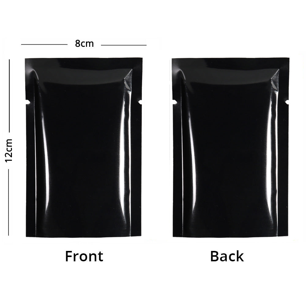 Multi Sizes Eco-friendly Heat Seal Open Top Foil Mylar Vacuum Packing Pouch Glossy Flat Vacuum Bag